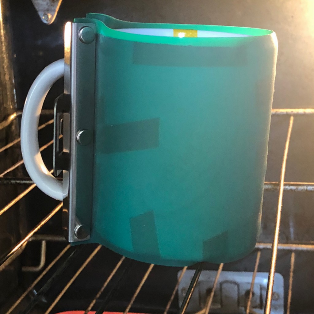 چاپ لیوان در فر